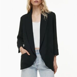 Wilfred Chevalier Crepe Open Blazer